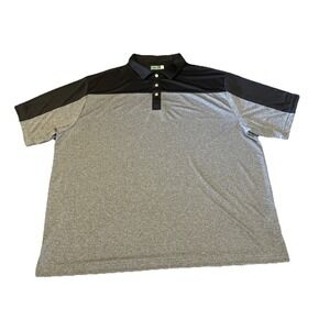 Ben Hogan Performance Polo Men's Size 2XL Gray & Black RN81897‎ CA55972 WT335